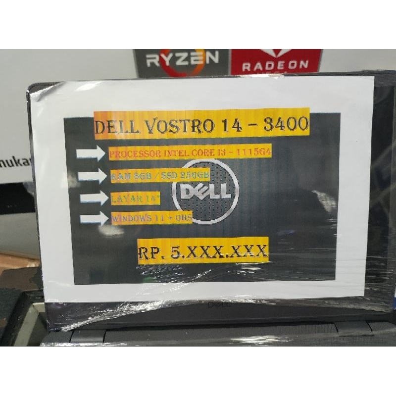 DELL VOSTRO 14 - 3400 i3 1115G4 8GB SSD 256GB
