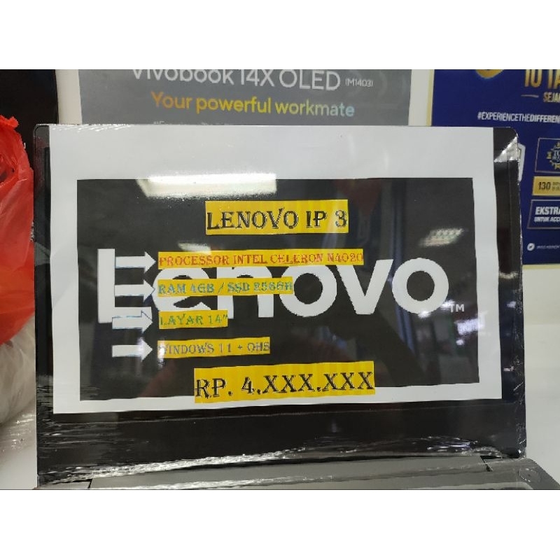 LENOVO IP3 N4020 4GB SSD 256GB