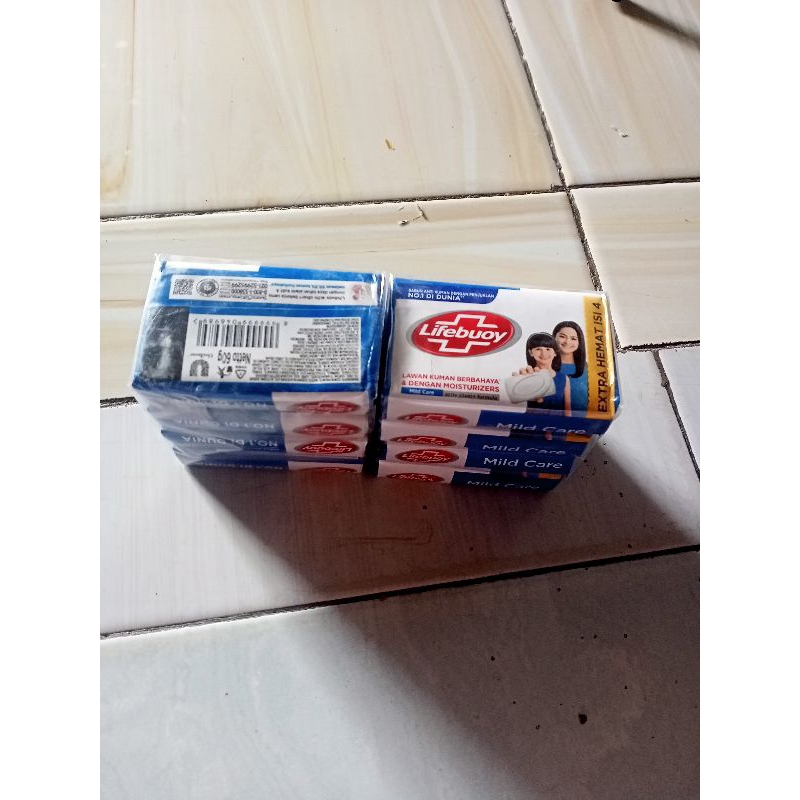 LIFEBUOY SABUN MANDI BATANG 60 GRAM ISI 4PCS