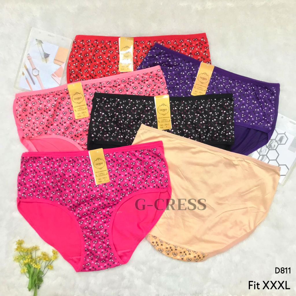 CD Cewek JUMBO/Celana Dalam Wanita Oimio Murah Sepinggang Fit XXXL Katun Motif Import Lembut/Karet K
