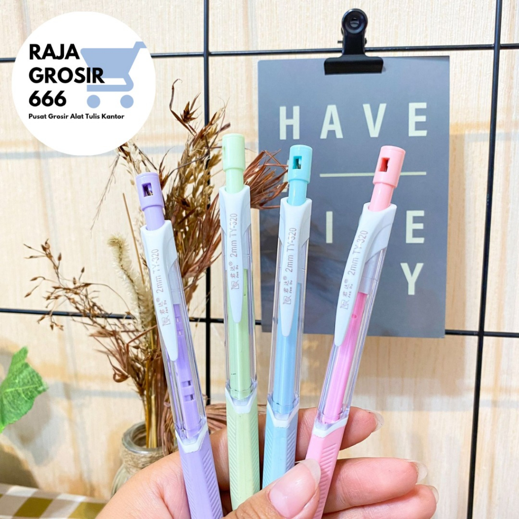 

pensil cetek ukuran 2.0 ty-320 alat tulis kantor aesthetic korea termurah COD