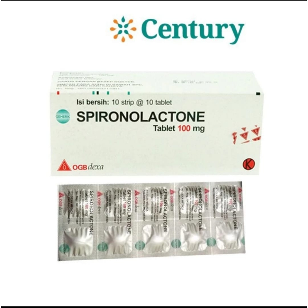 SPIRONOLACTONE GENERIK_02 100 MG 1 STRIP @ 10 TABLET