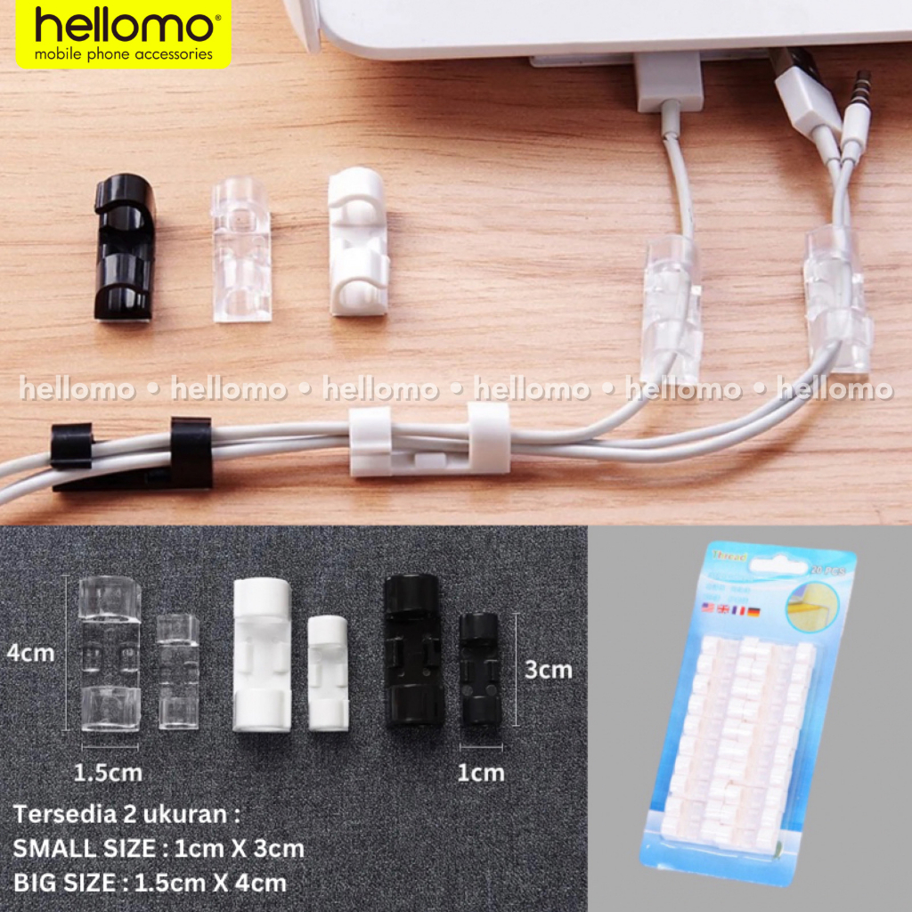 Kabel Klip Organizer Wire Cable Clip Jepitan Klaim Perapih Kabel Penjepit
