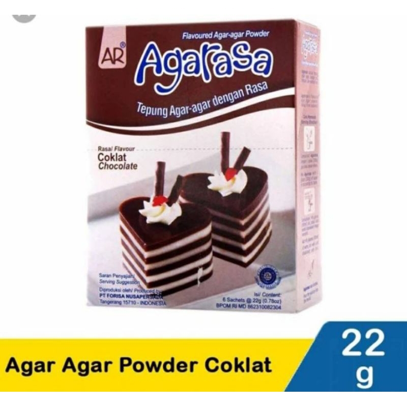 

agarasa cokelat per box isi 6pcs x 22gr