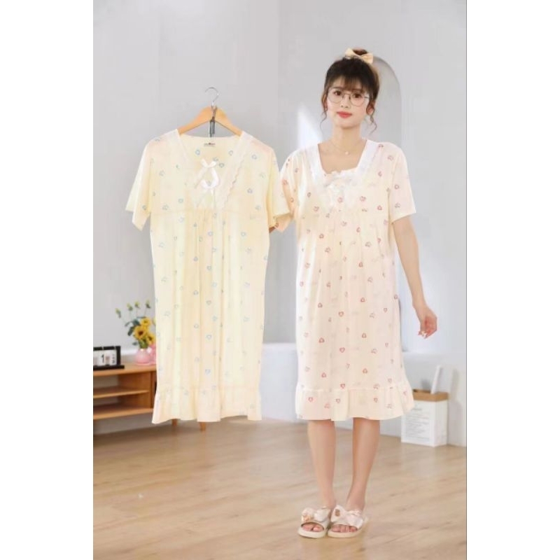 Daster Dres Korea Import/Daster Wanita Jumbo Piyama Korea