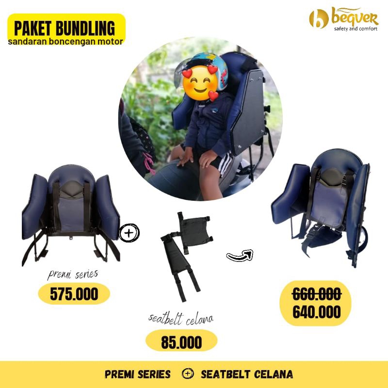 Boncengan Beqver PREMI+SEATBELT CELANA series