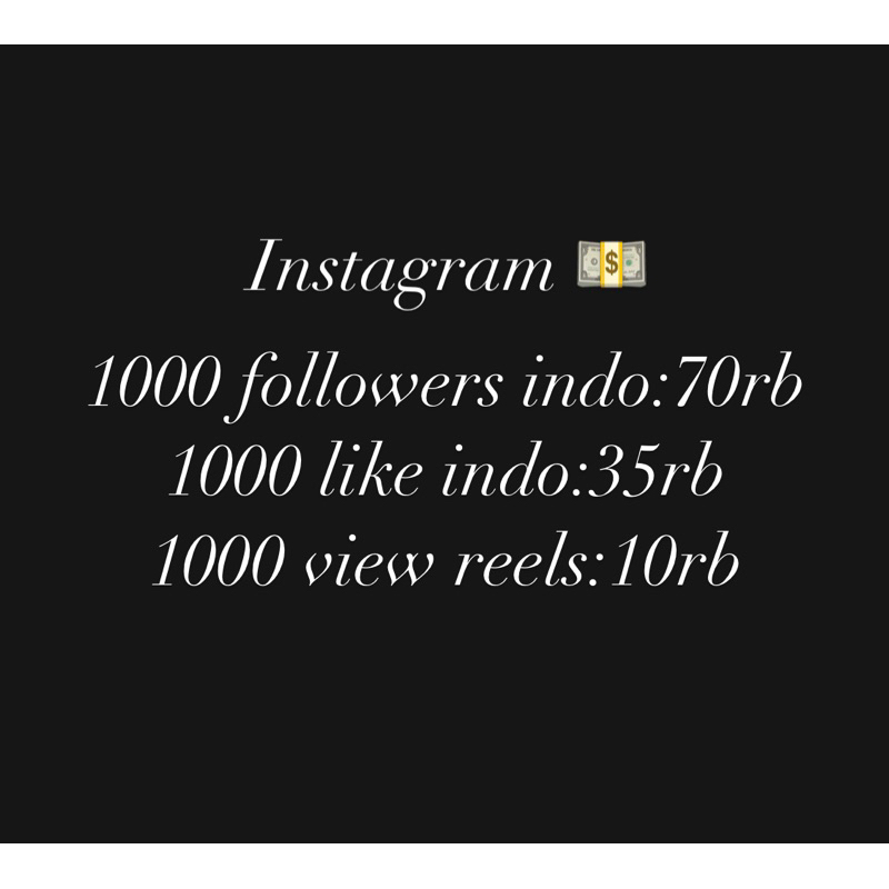 PROMO1000 followers ig indonesia