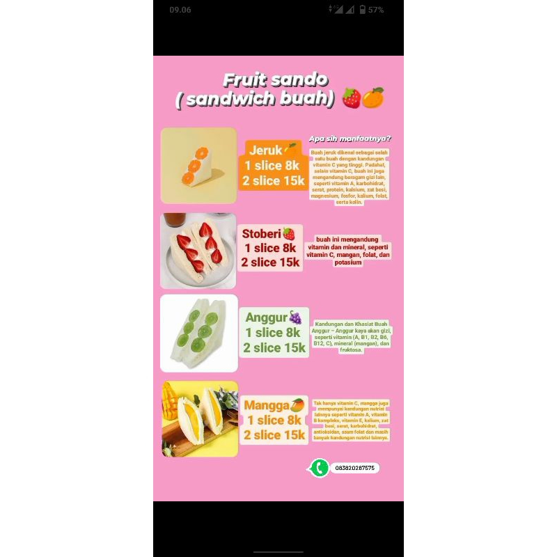 

Fruit sando sandwich buah
