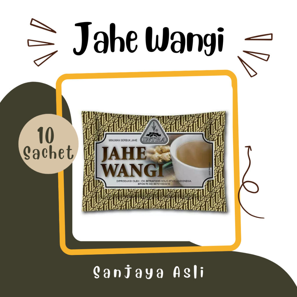 

INTRA JAHE WANGI/JAHE INSTAN/ RENCENG ISI 10 SACHET