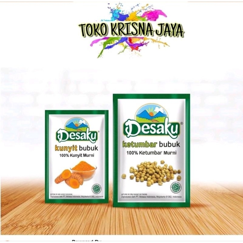 

BUMBU DESAKU KETUMBAR | KUNYIT 1 RENCENG ISI 12 PCS X 15 GR