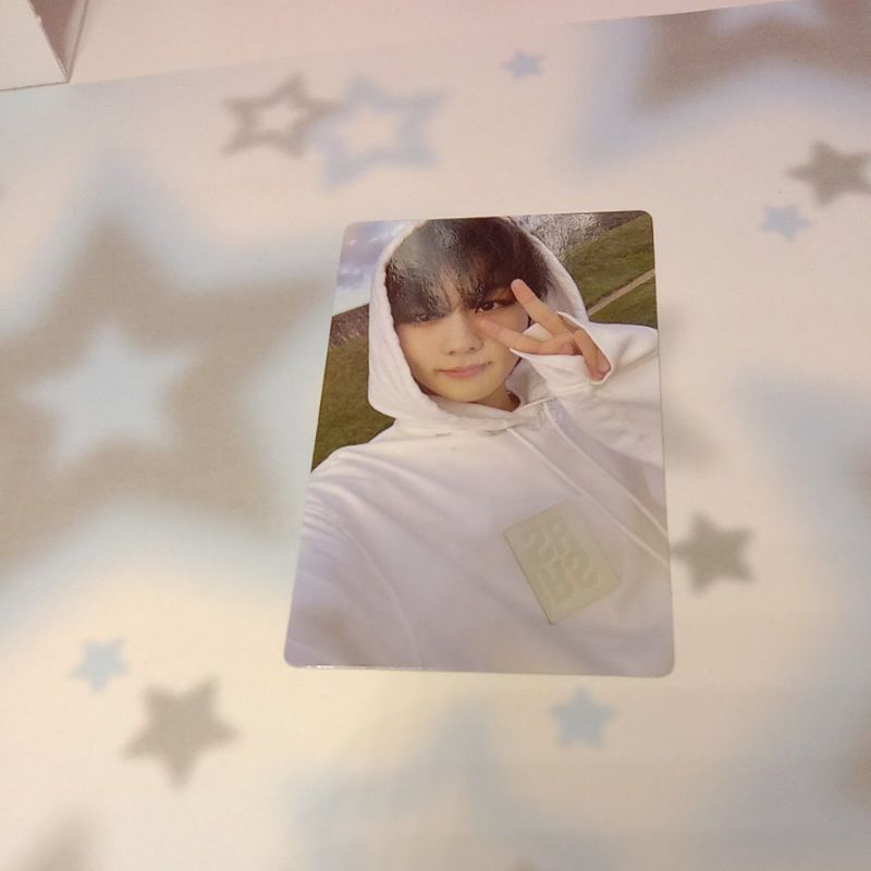 [booked] photocard jungwon hoodie dark blood official