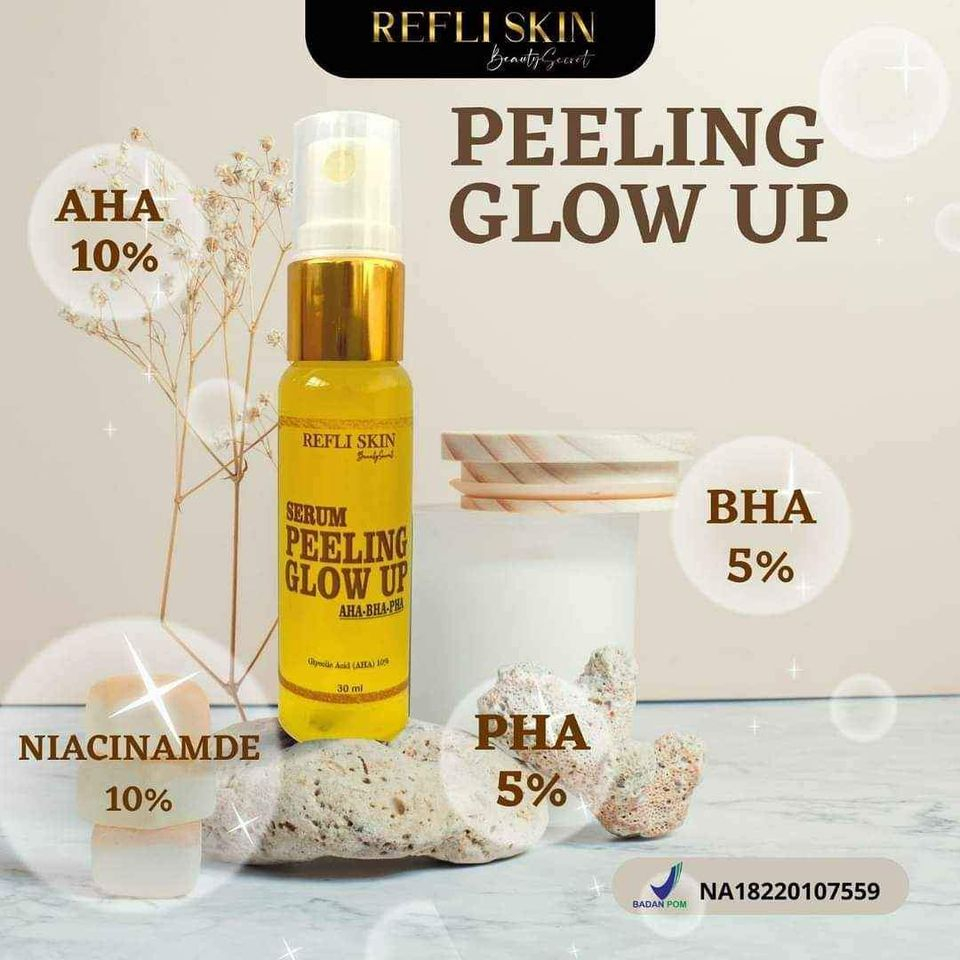 REFLISKIN Body Serum Luxury Peeling White KEMASAN BARU Dengan Anti Iritasi / Peeling Lglow Pengelupa