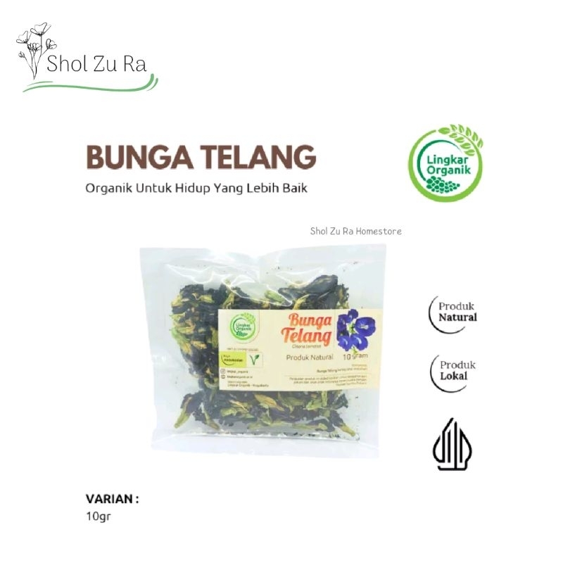 

Bunga Telang Kering 10gr Lingkar Organik