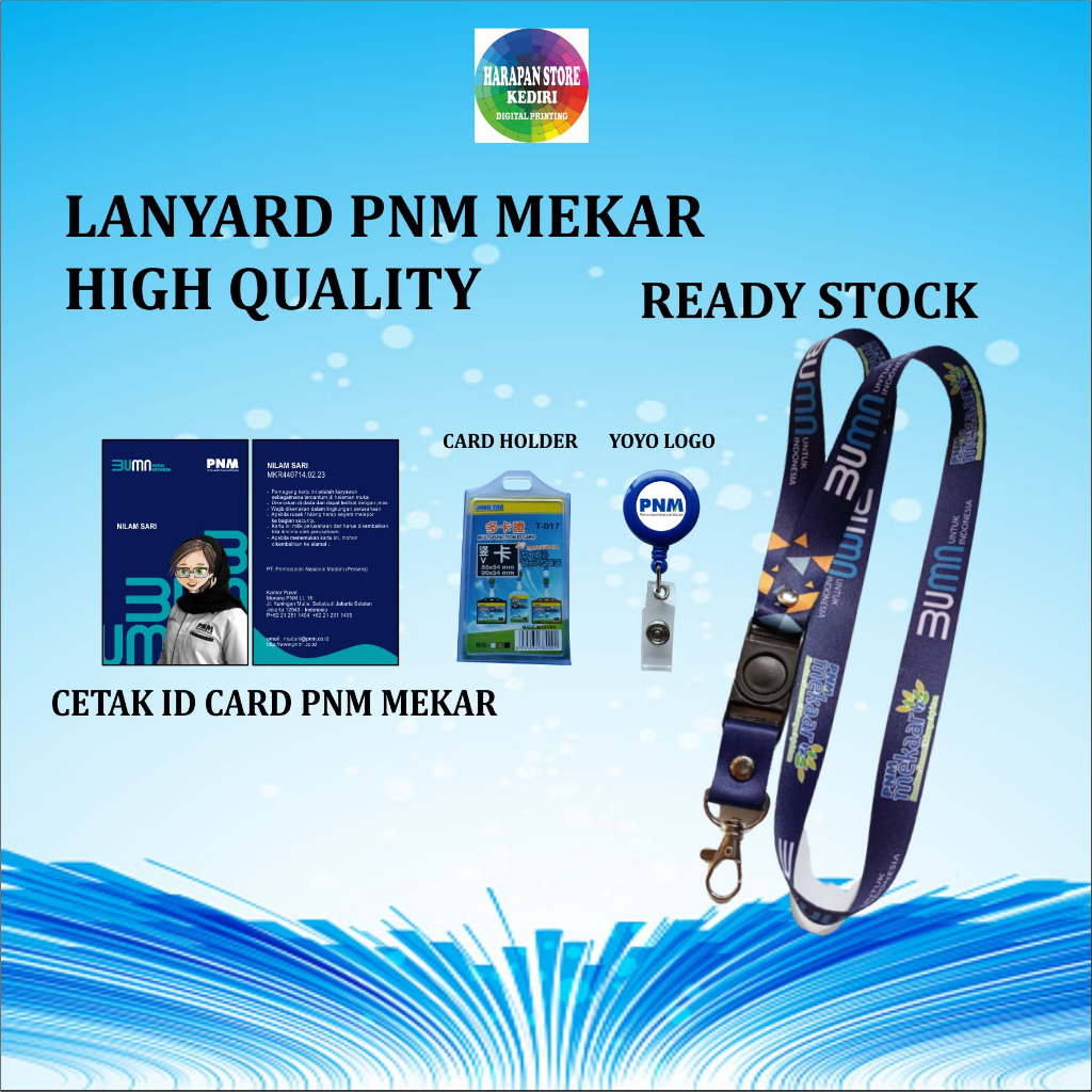 

TALI ID CARD PNM MEKAR BUMN-BISA ECER-READY STOCK