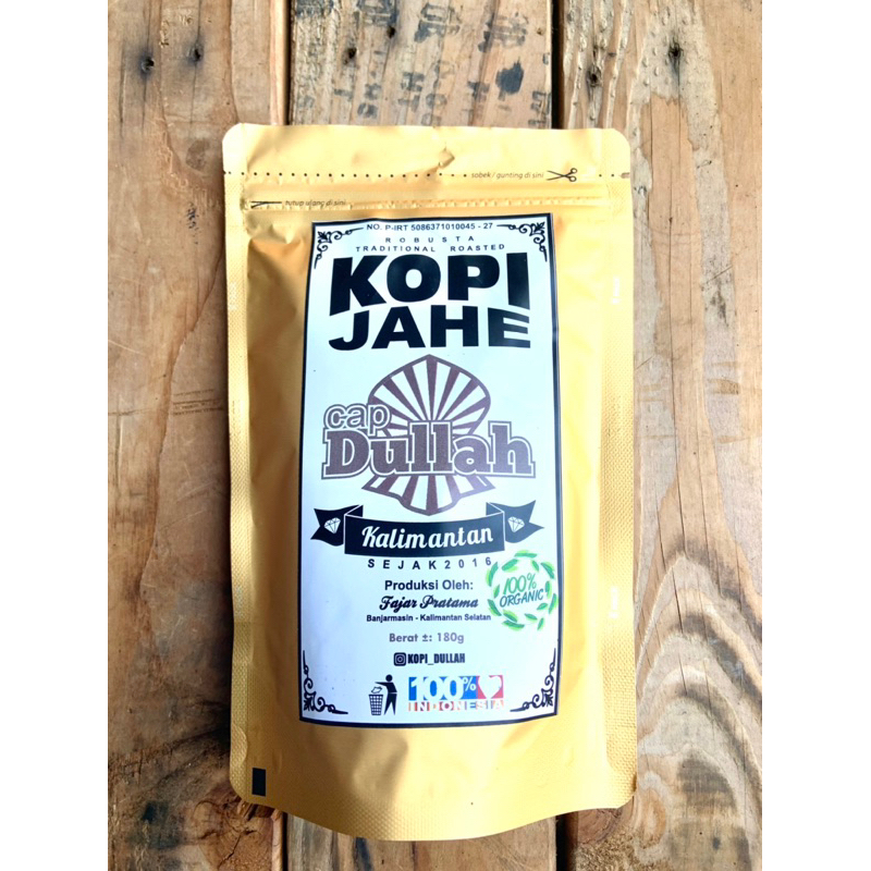 

kopi dullah jahe kopi khas kalimantan kemasan besar