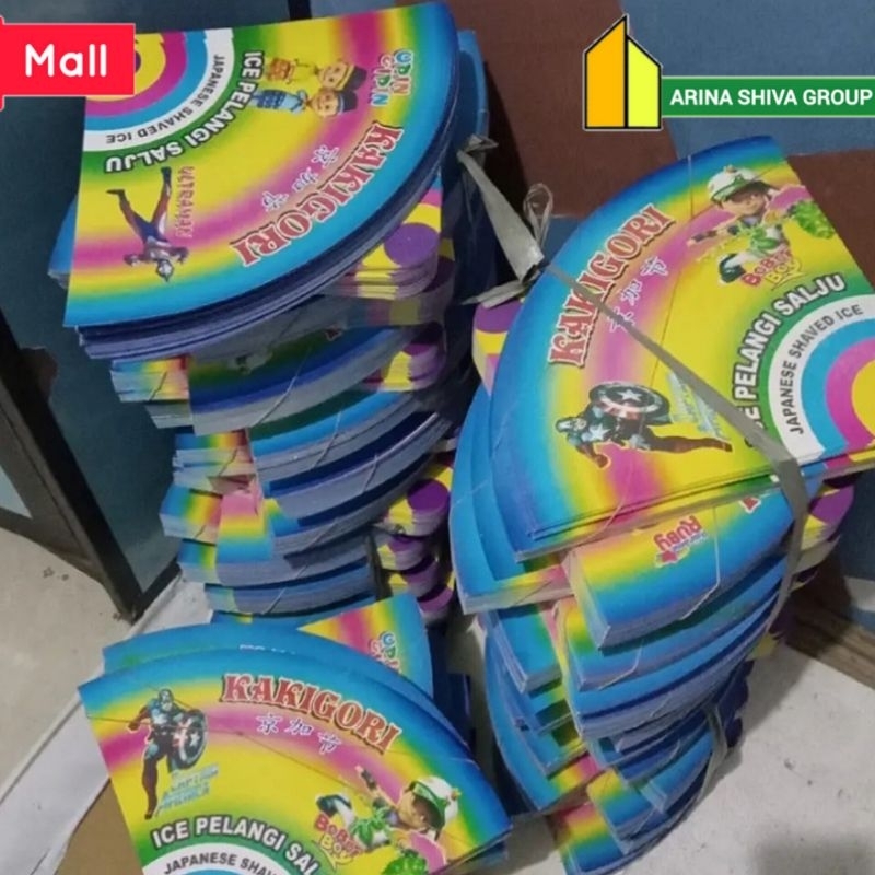 

100 LEMBAR KERTAS ES SALJU VIRAL | BUNGKUS KERTAS ES PELANGI PRODUK TERBARU | KEMASAN ES KAKIGORI MURAH BAHAN IVORY PUTIH HIGH QUALITY | CONTONG ES SERUT | CENTRAL JAYA ABADI | ARINA SHIVA GROUP 112