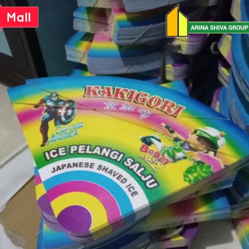 

100 LEMBAR KERTAS ES SALJU VIRAL | BUNGKUS KERTAS ES PELANGI PRODUK TERBARU | KEMASAN ES KAKIGORI MURAH BAHAN IVORY PUTIH HIGH QUALITY | CONTONG ES SERUT | CENTRAL JAYA ABADI | ARINA SHIVA GROUP 113