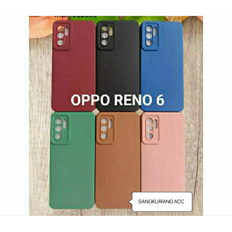 Softcase Slikon Casing  hp OPPO RENO 6 Case hp OPPO RENO 6
