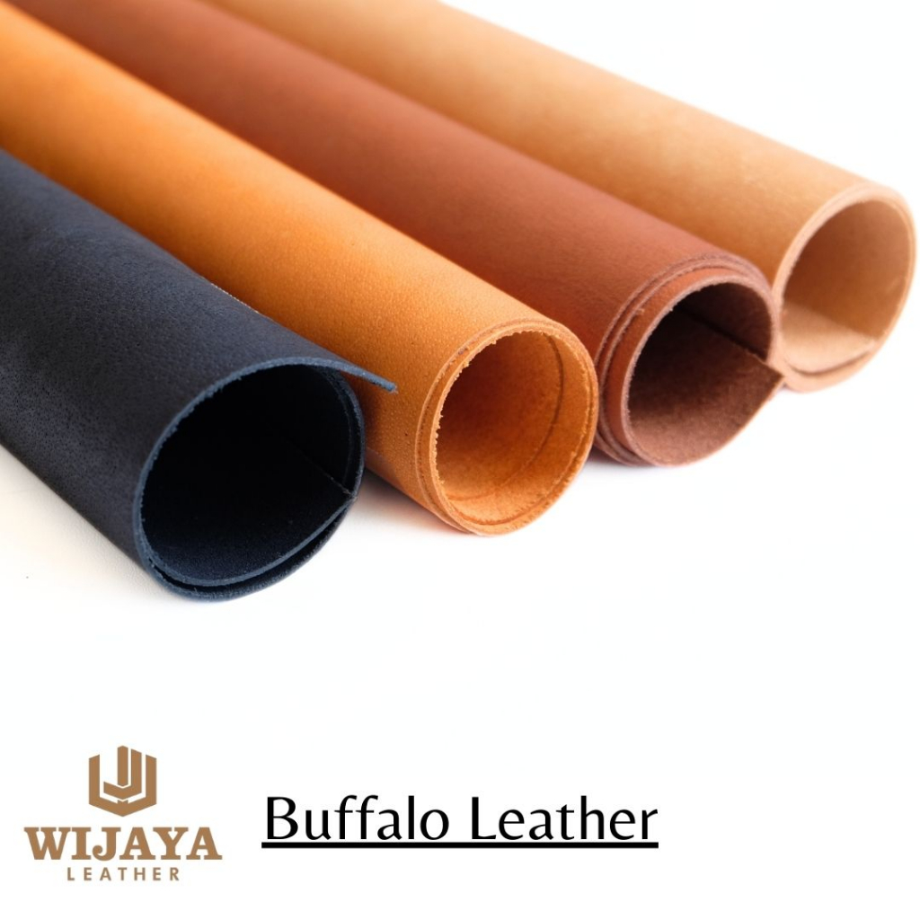 RST Kulit kerbau buffalo lembaran vegetan bahan dompet handamade pria wanita patina panel a3