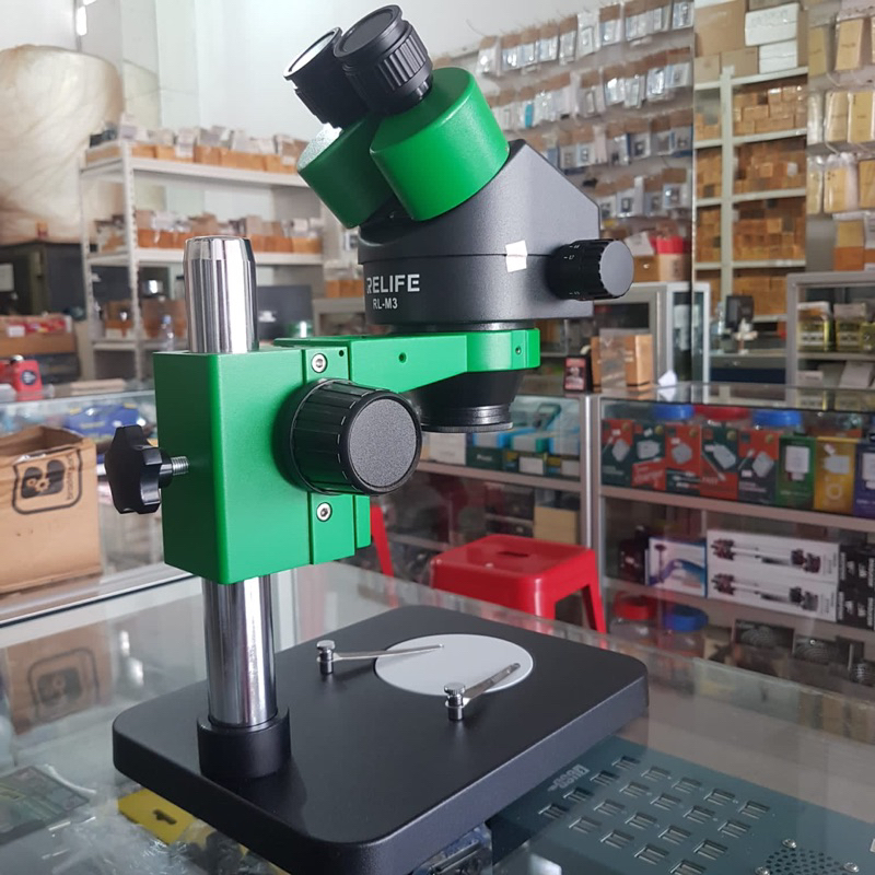 MICROSCOPE RELIFE BINOCULAR RL-M3-B1 ZOOM STEREO + LED