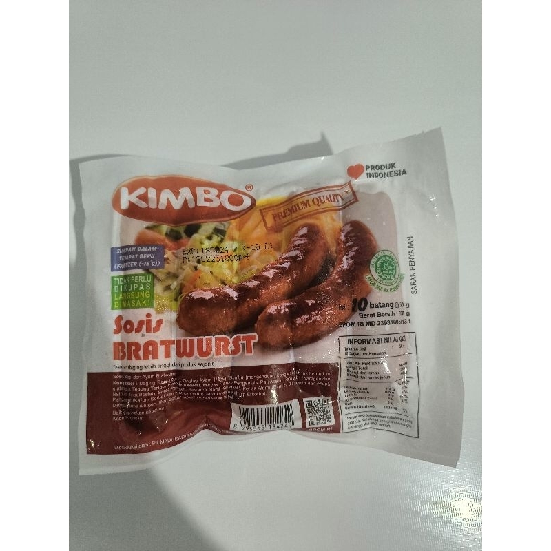 

Kimbo Sosis Bratwurst 500gr