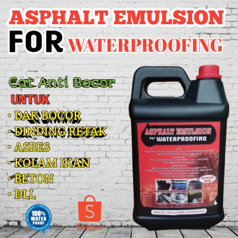 Aspal cair anti bocor/aspal emulsion/anti rembes anti retak