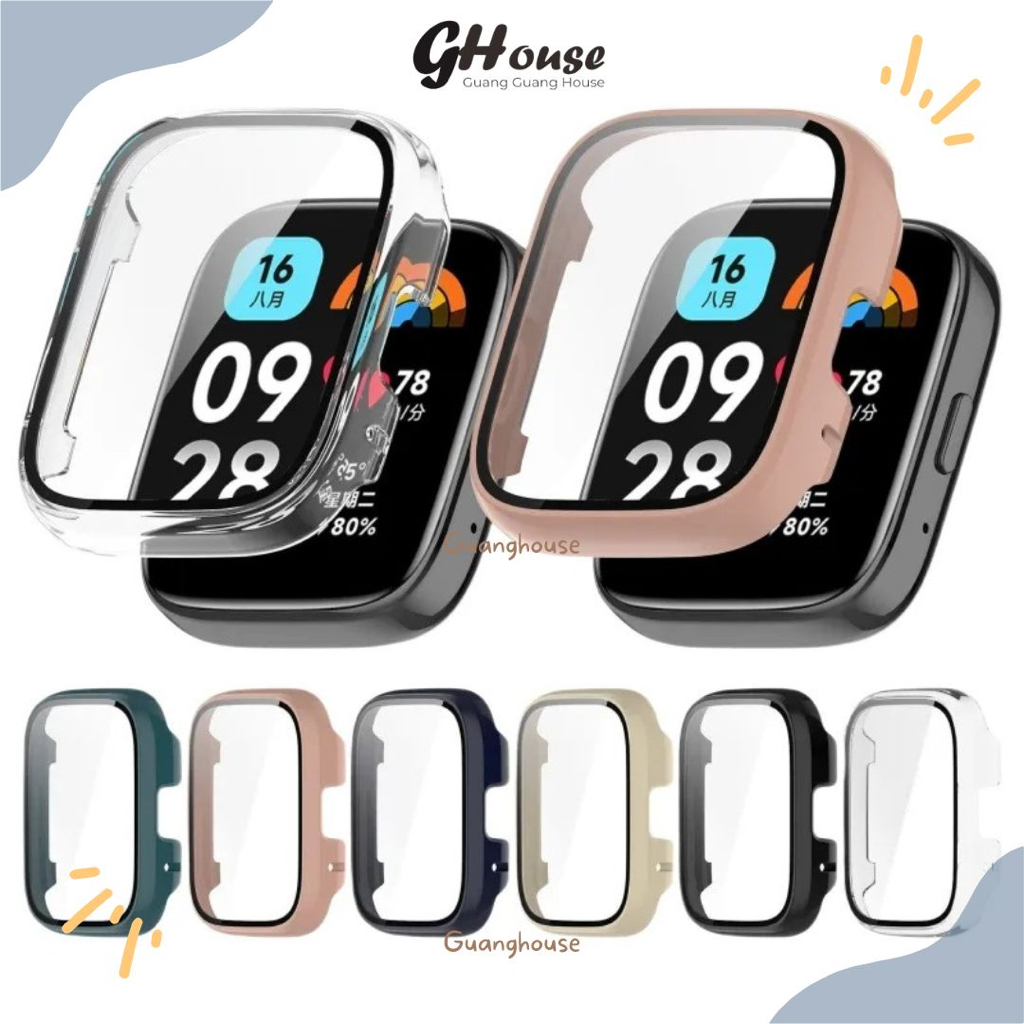 Bumper Case Redmi Watch 3 ACTIVE Screen Protector Khusus Xiaomi Redmi Watch 3 Active Bahan PC