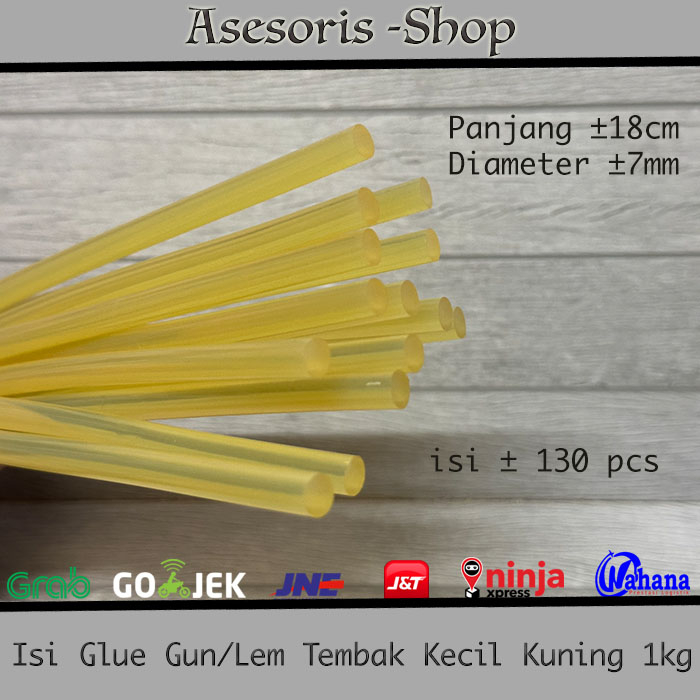 Isi Lem Tembak kecil warna Kuning 1kg