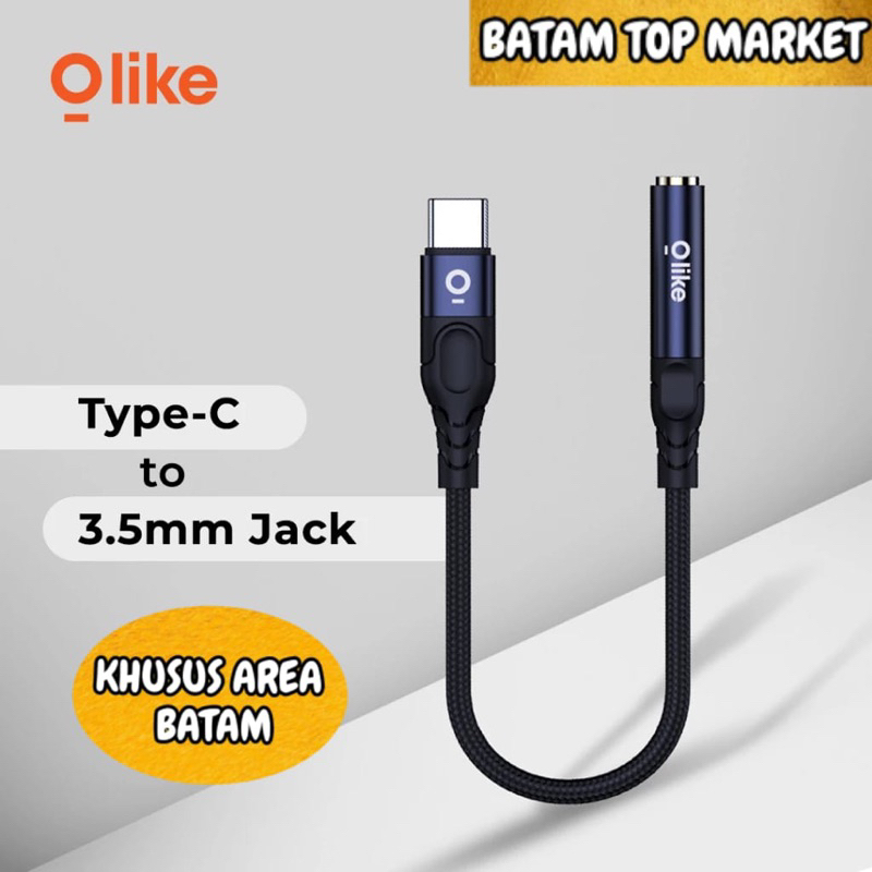 AUDIO ADAPTER CONVERTER TYPE C TO 3.5mm JACK GAMING NO DELAY [ BATAM ]