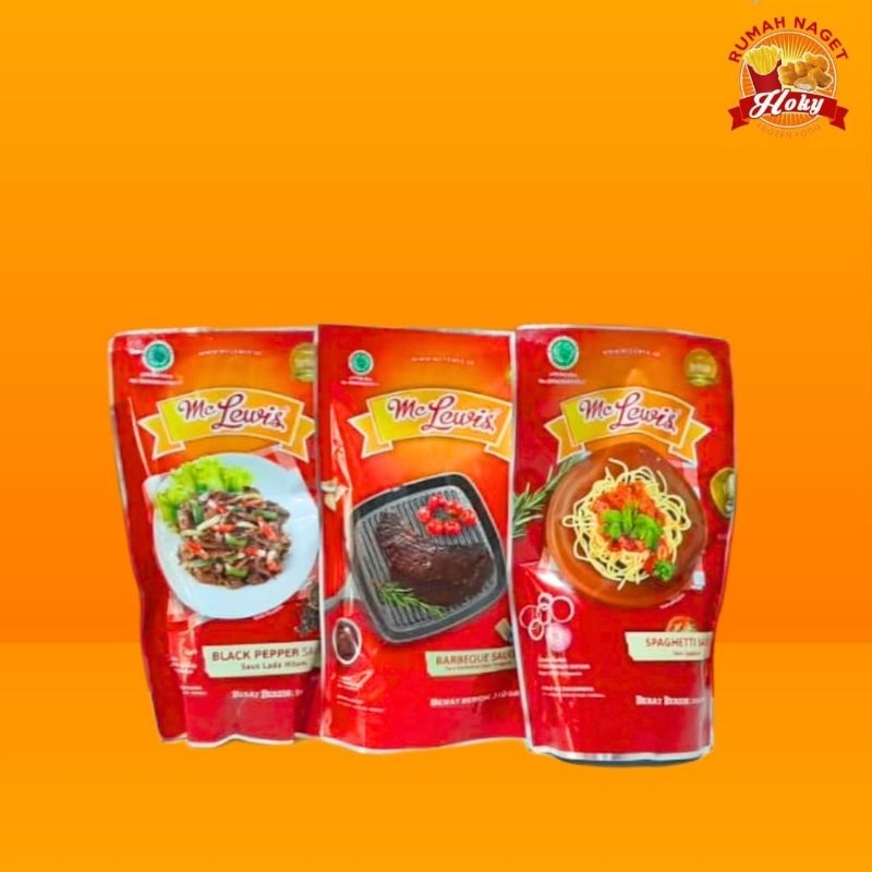 

Mc Lewis Saus Spaghetti / Barbeque / Black Pepper 310 gr
