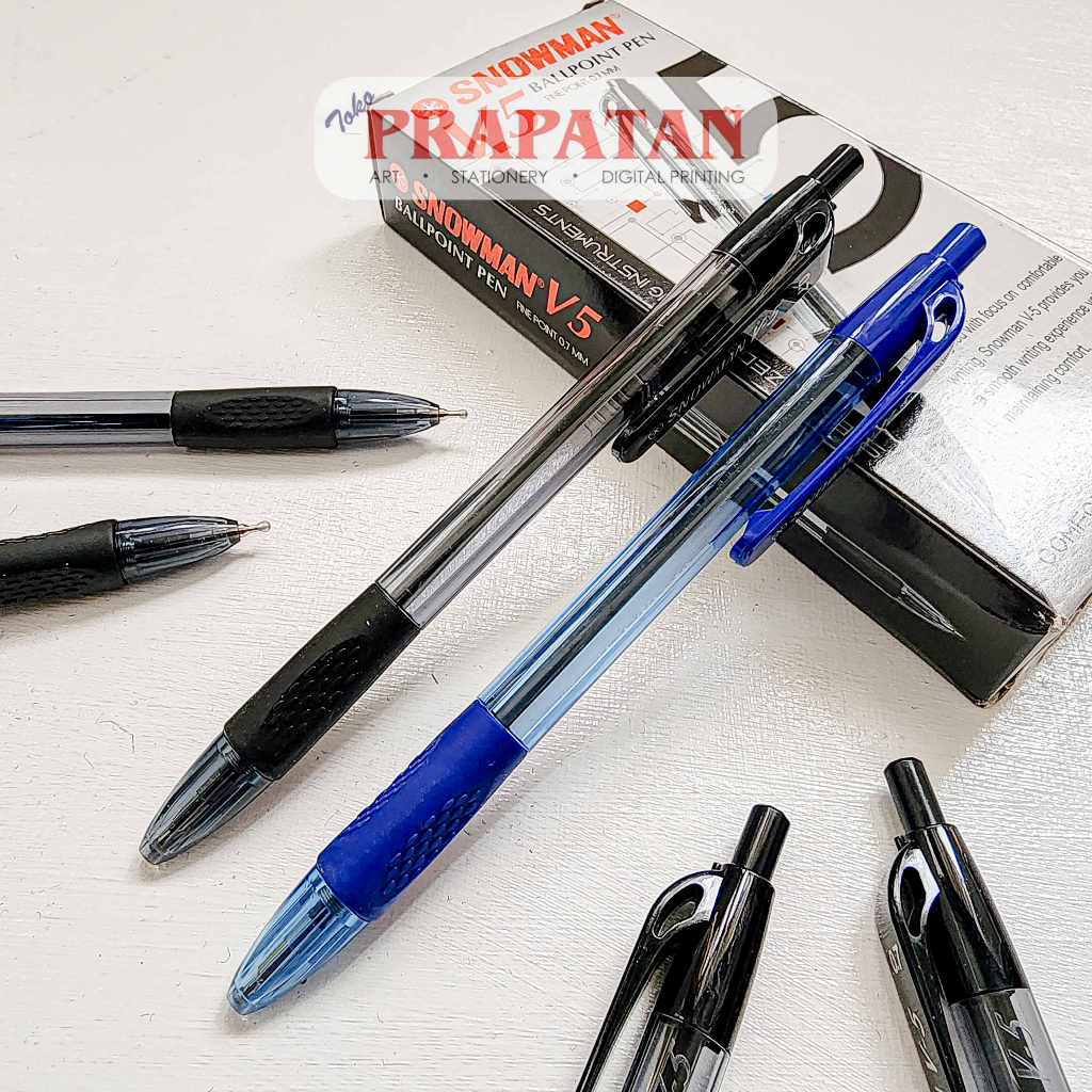 

Snowman Ball Pen V-5 0.7mm | Ballpoint | Pulpen Pena