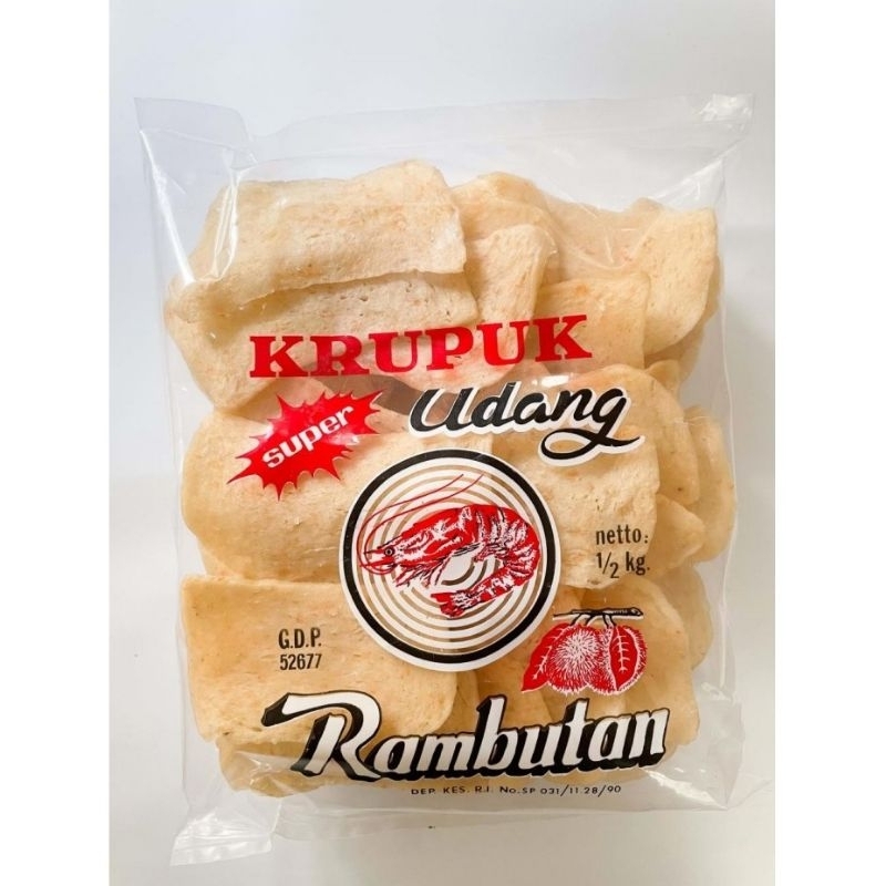 

Kerupuk Udang/Krupuk Udang Cap Rambutan Super (Besar) - 250gr