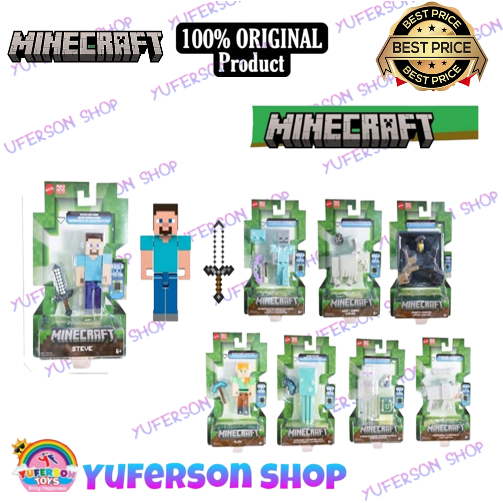 Boneka Karakter Minecraft Craft A Block Figures Steve GTP08