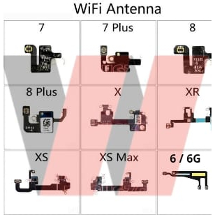 FLEXIBLE WIFI IPHONE 6G / 6+ / 6S / 6S+ / 7G / 7+ / 8G / 8+ / X / XR / XS / XSMAX / ANTENA WIFI_NEW