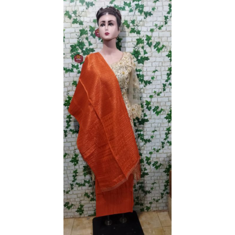 RECOMENDED SONGKET TERACOTTA TUMTUMAN PURADA KOREA PESTA PENGANTIN TENUN TANGAN TARUTUNG SIRAT KRIST