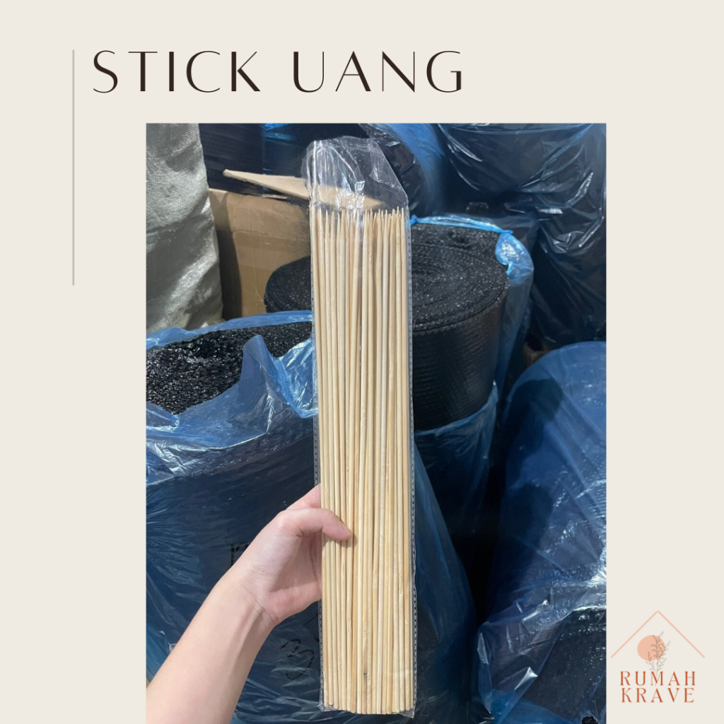 

RUMAH KRAVE - Stick Stik Uang Buket Tusukan Bambu Tusuk Sate