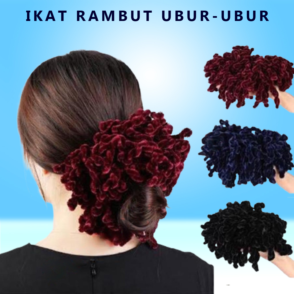 Ikat Rambut Ubur Ubur Cepol Hijab 50 100 150 Jurai Besar