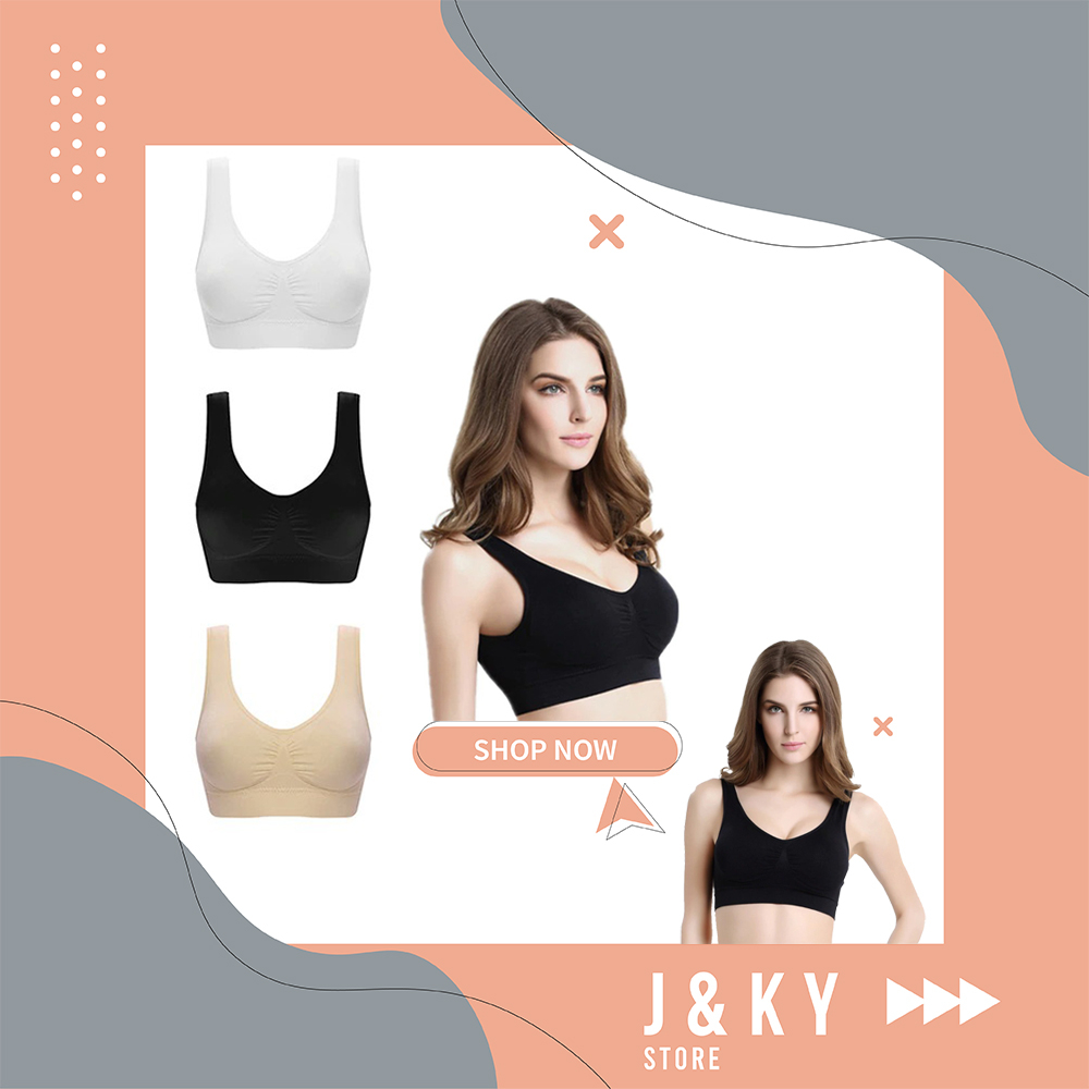 GENIE BRA ORIGINAL JAPAN BH TANPA KAWAT 1 PACK SET ISI 3 PCS GENIE BRA CLASSIC PASTEL SUMMER ORIGINA