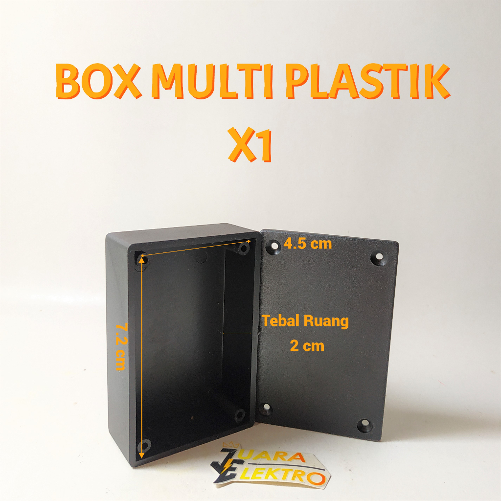 BOX Multi X1 Plastik Tebal Ruang 2 cm | Box Multi Plastik Hitam