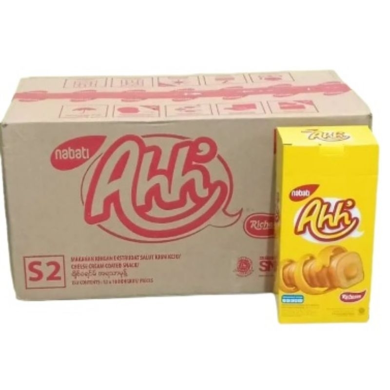 

1 DUS RICHEESE NABATI AHH TRIPLE CHEESSE NETTO 10 BOX X 20 PCS X 5 GRAM