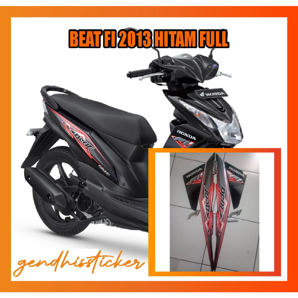striping motor beat fi 2013 hitam full