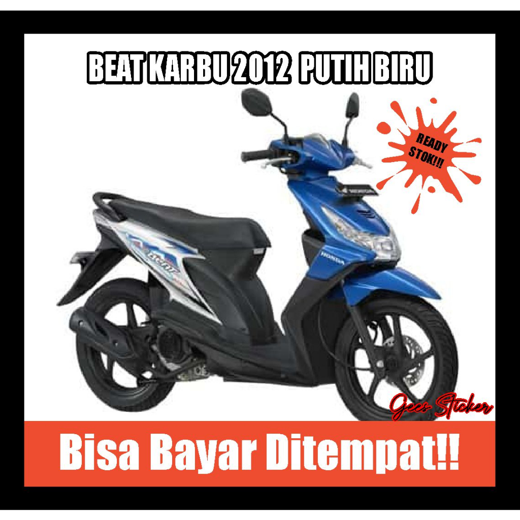 striping beat karbu 2012 putih biru