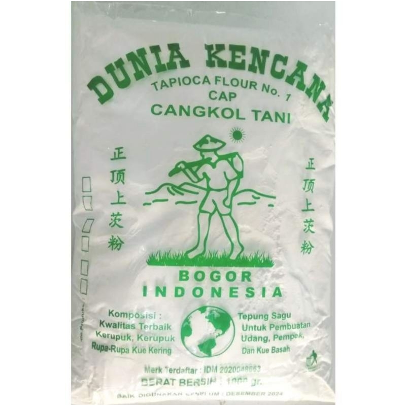 

Tepung Tapioka Dunia Kencana Cap Cangkol Tani