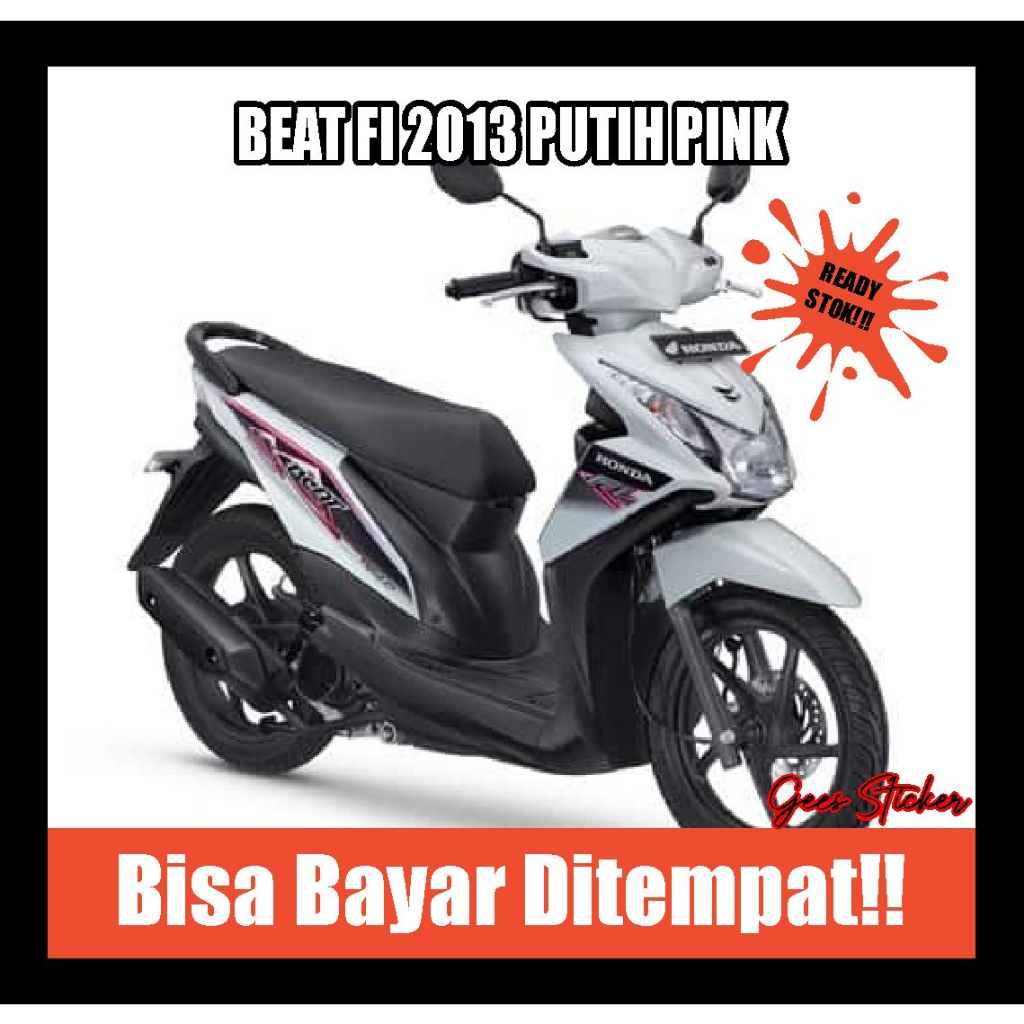 striping beat fi 2013 putih pink