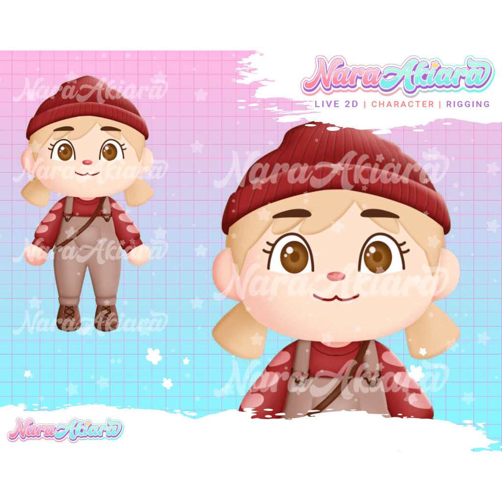 Pilihan Terbaik untuk Vtuber Karakter Chibi Live2D, Live2D untuk streaming, Jasa buat karakter Vtube