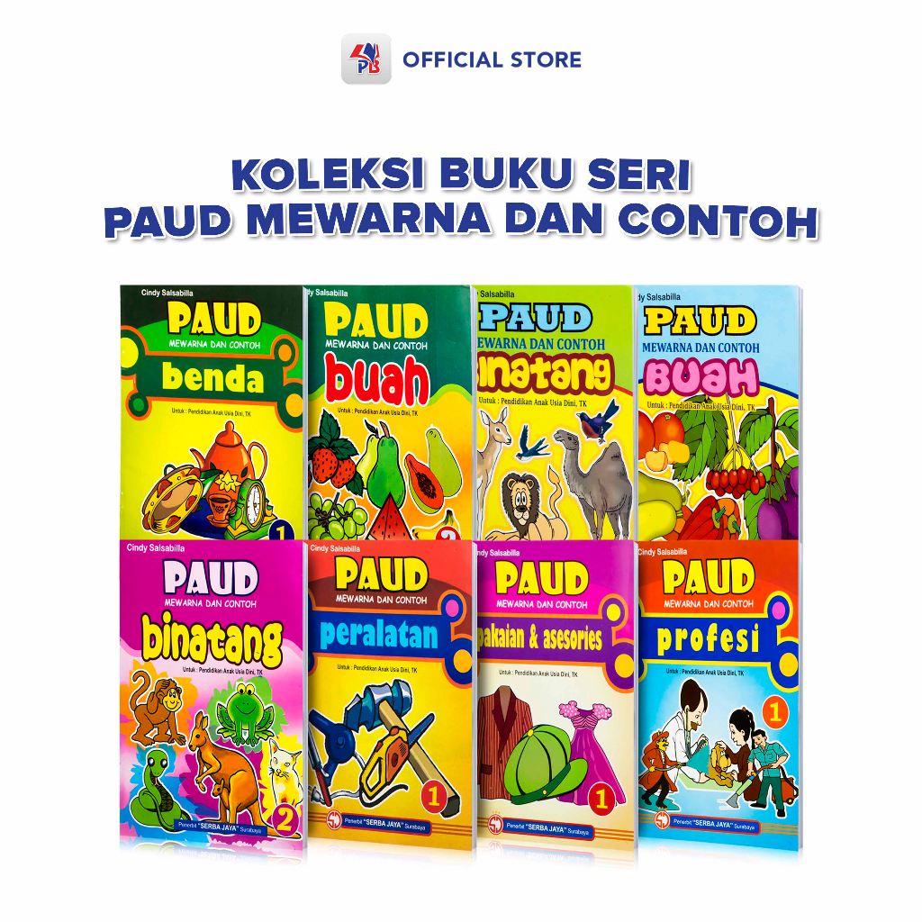 Buku Anak PAUD : Buku Mewarnai Anak Profesi / Buku Mewarnai Aanak Pakaian / Buku Mewarnai Anak Peral