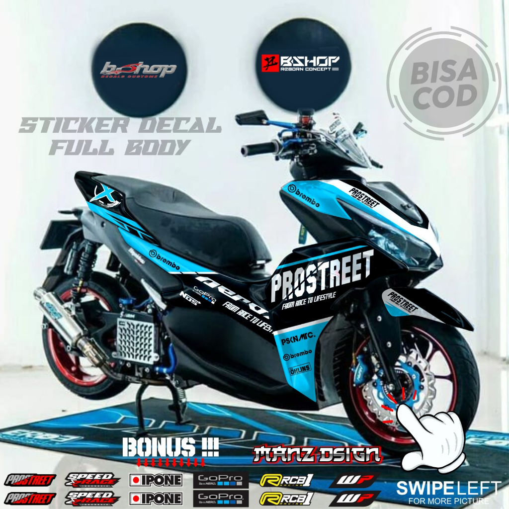 sticker decal full body aerox motif prostreet
