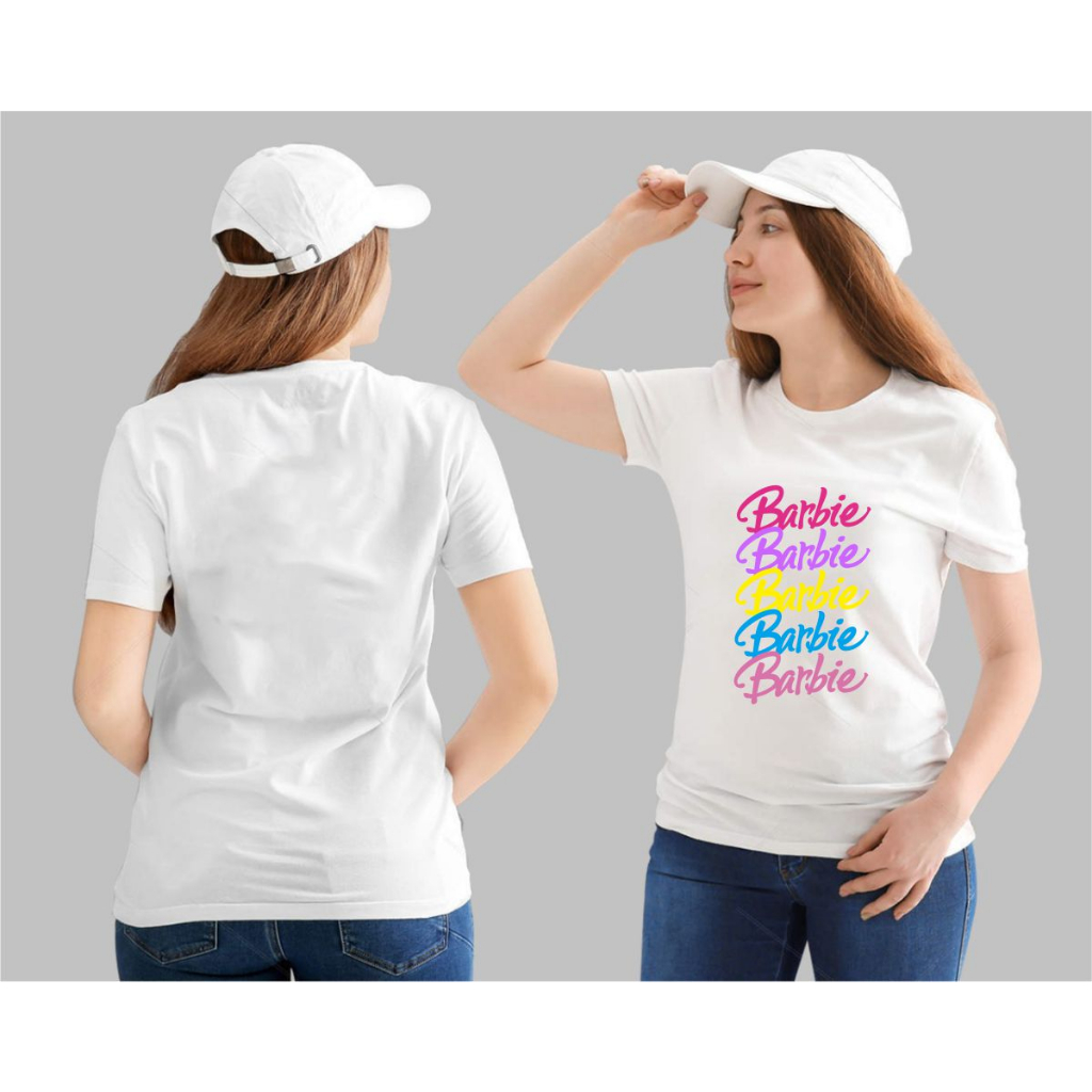 KAOS OBLONG TULISAN BARBIE | KAOS OBLONG PRIA/WANITA UNISEX | KAOS DISTRO TULISAN BARBIE | KAOS GAMB