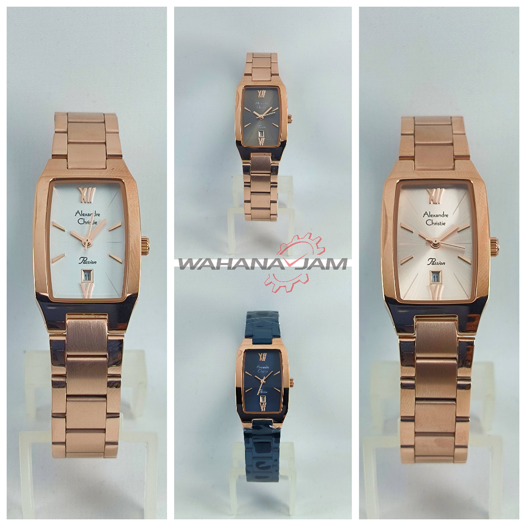 Alexandre Christie AC 2455 LD / Jam Tangan Wanita AC2455 MTP 1165 Alexander Cewek Rantai Original