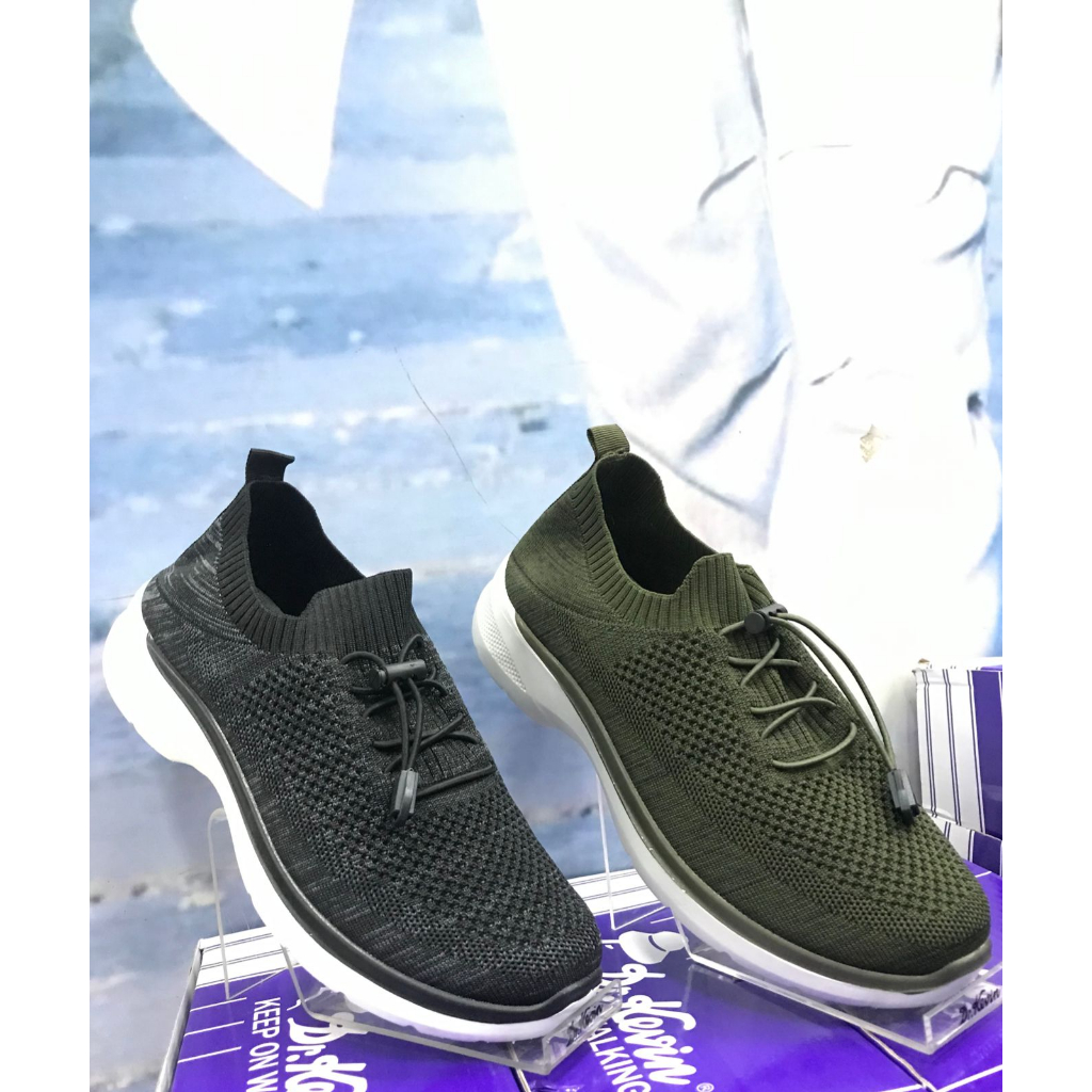 dr kevin | sepatu pria | hitam & army |889-055